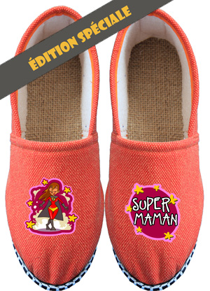 Chaussons personnalisées SUPER MAMAN